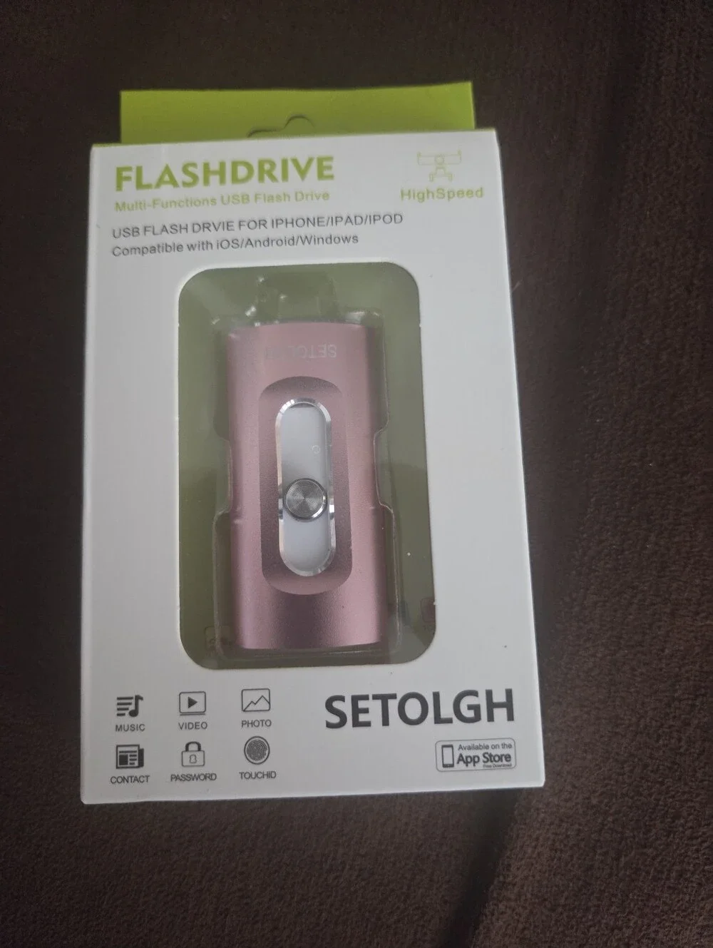 Pink Flash Drive USB for iPhone iPad iPod
